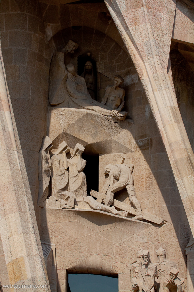 Barcelona - la Sagrada Familia - la Façade de la Passion